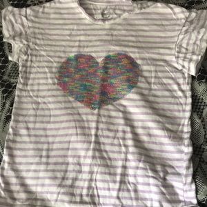Sparkle Heart Wonder Nation girl’s size Lg 10-12